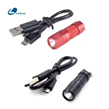 

Portable Mini LED Flashlight Battery Built In USB Rechargeable XPG R5 Working Light Torch Maintenance Stainless Steel Flashlight