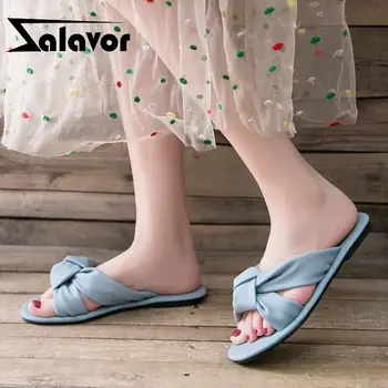 

ZALAVOR Size 35-40 Women Flats Sandals Fashion Open Toe Shoes Slippers Flats Summer Shoes Ladies Footwear