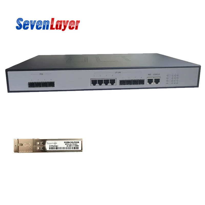 EPON OLT 4PON порты FTTH CATV OLT Перевозчик-класс высокой плотности волоконно-оптический высокое качество 1,25G Профессиональный мини - Цвет: with 1P PON module