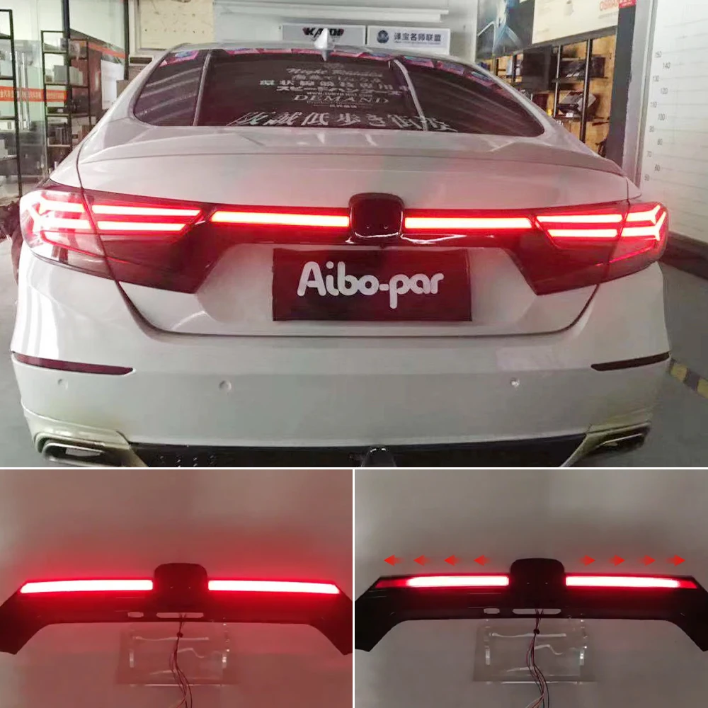 1 шт. для Honda Accord 2018 2019 2020 задний бампер багажник хвост свет светодиодные задние