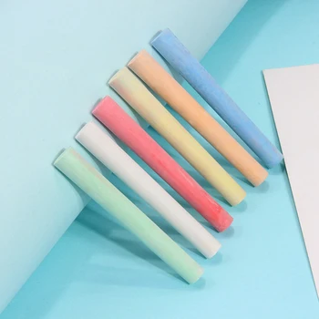 

100pcs/box Dust-free Chalk Sticks Environmental Chalk Teaching Learning Supplies For Kids Doodles Painting Doing Arithmetic