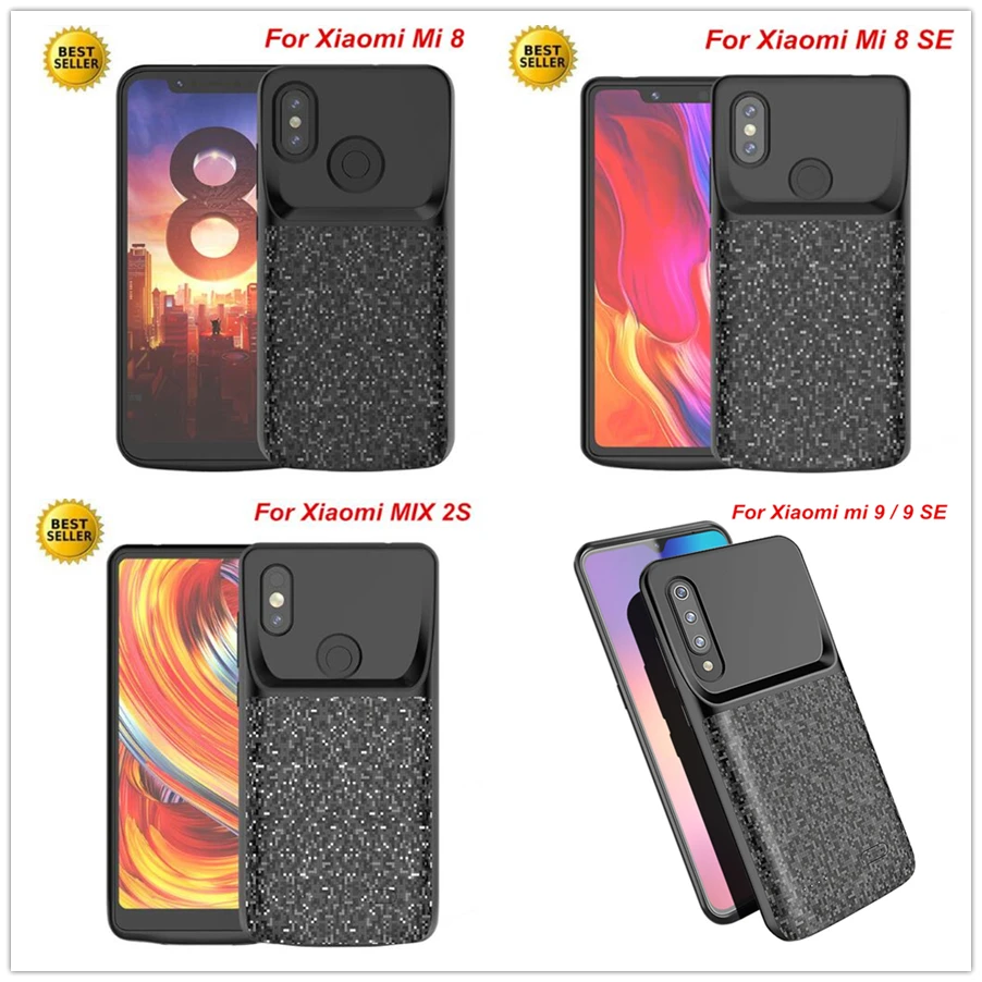 Чехол для аккумулятора Xiaomi Mi 8 Se Lite 9 6 6X Mix 2 2s внешний умный чехол аккумулятор