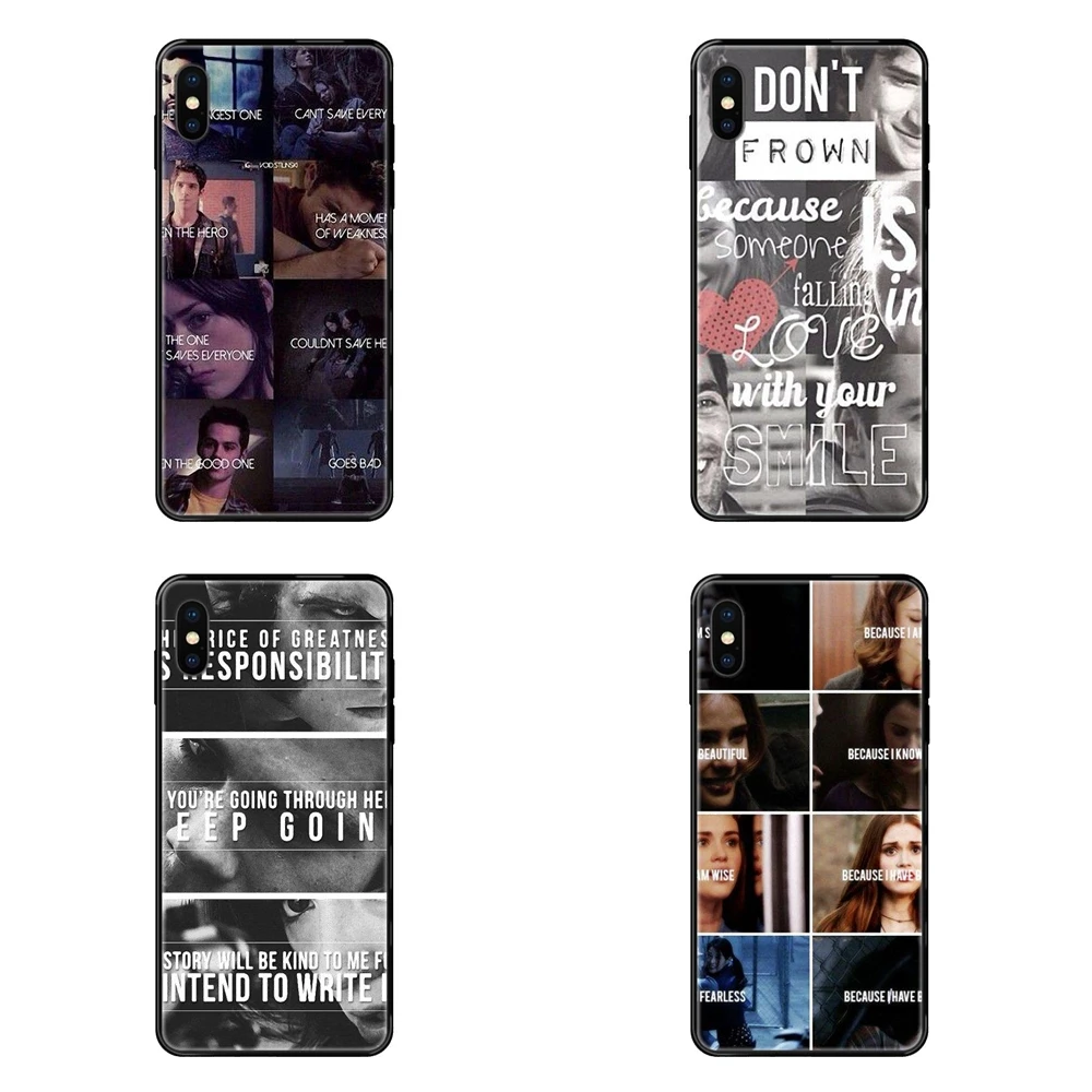 Черный мягкий ТПУ чехол с цитатами Teen Wolf для сотового телефона Huawei P8 P9 P10 P20 P30 P40 Lite