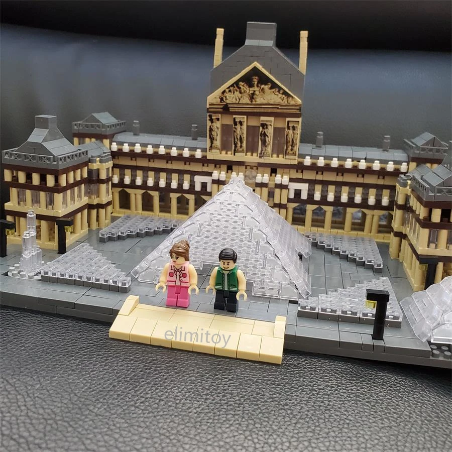Details about   The Louvre of Paris 821pcs Architecture Building Block Set