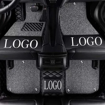 

Car floor mats with Logo/Brand Logo special for BMW X5 E70 F15 Leather heavy duty 5D car-styling rugs carpet floor liners (2006-