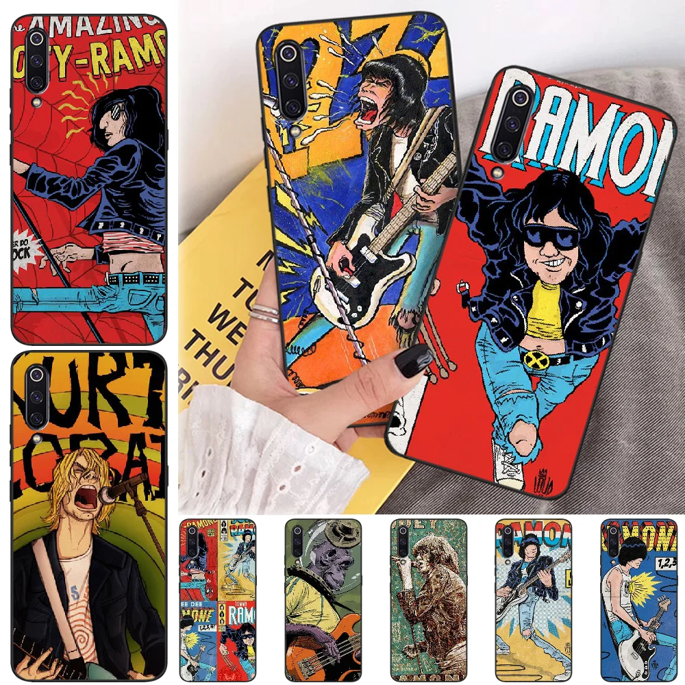 

OFFeier Rock singer comics Black Soft Shell Phone Case Capa For Xiaomi mi 6 6plus a2 8 8se a2lite 8lite 9 9se mix2