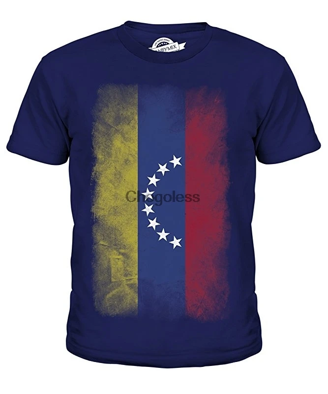Venezuela Faded Flag Unisex T Shirt T-Shirt For Womens Short Sleeve Summer Cool Graphic tshirt Casual S-4XL |