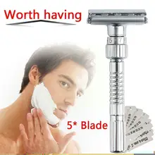 Adjustable Razors Double Edge Shaving Safety  Mens Removal Tools Hair Blades Shaving Shaver Alloy Zinc Razors V3Z3