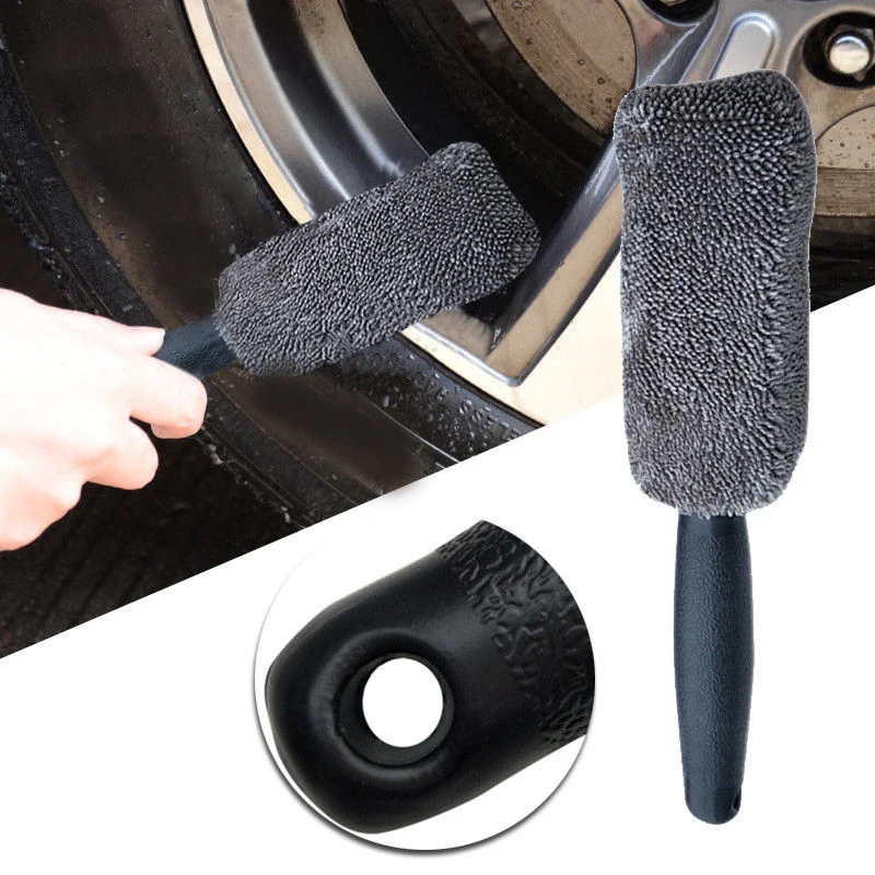 

universal 27*5cm 10.63*1.97inch Microfiber Soil-release Brush Lint-free Tyre Rim Washing Handle car accessories