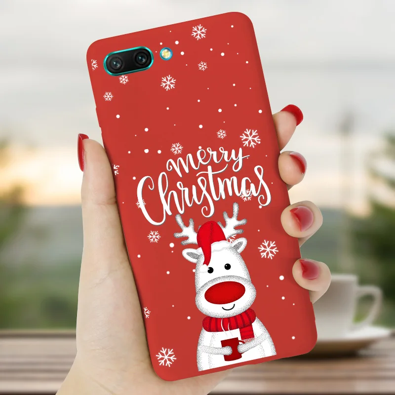 Honor 20 PRO 10 10i 10 Lite 9 20i 20s вид 20 чехол Рождественский чехол для телефона для huawei Honor 8A 8C 8S 8X крышка 7A PRO 7C силикона - Цвет: CDXSD7