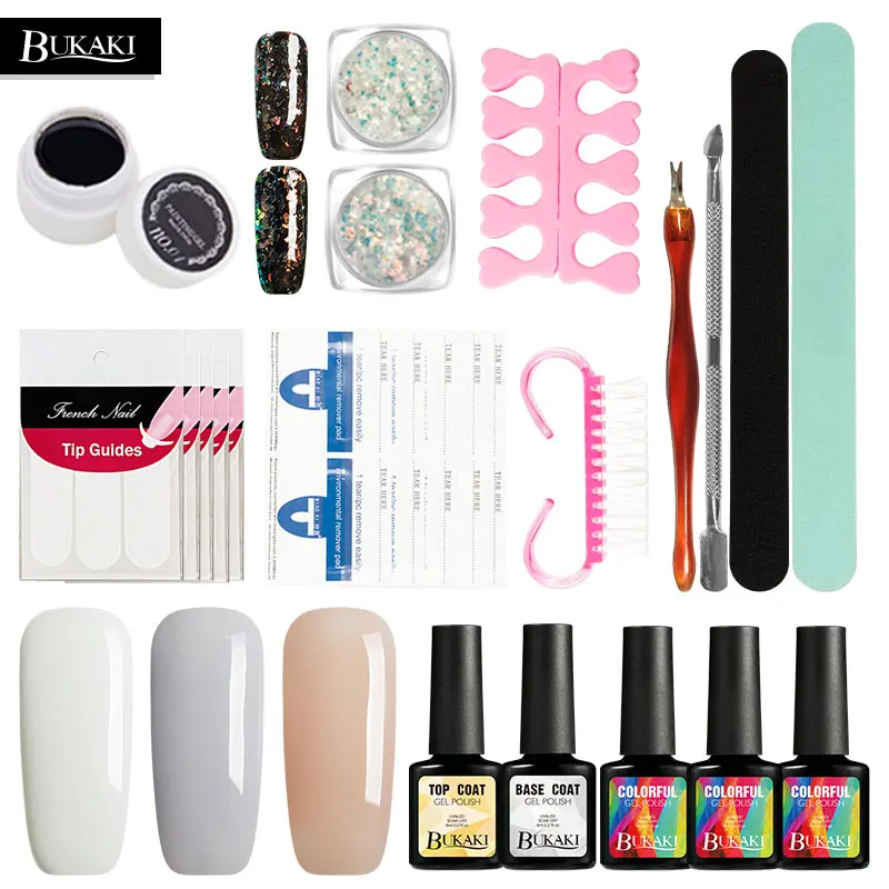 BUKAKI кошачий глаз изменение температуры Цвет гель лак для ногтей, маникюр лампы, украшенные пайетками гель лак гель краски инструменты