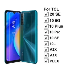 2-1pcs vidro temperado para tcl 20 se tcl20 5g protetor de tela de vidro para tcl 10 plus pro se 5g 10l a2x a1x plex pelicula de vidro