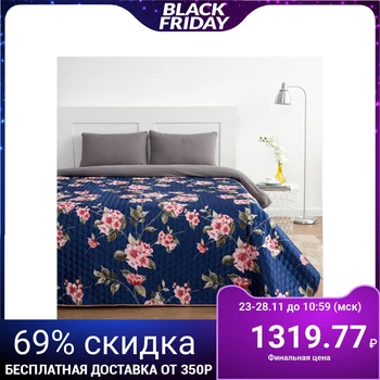 

Bedspread "Ethel" Euro silk maxi Symphony 220x240 cm, polyester 100% artificial silk