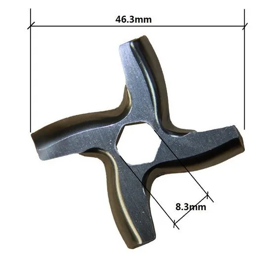 3 шт. Высокое качество нержавеющая сталь 420 шестиугольная мясорубка лезвие geepas, Kenwood, Zelmer, Moulinex S/S420
