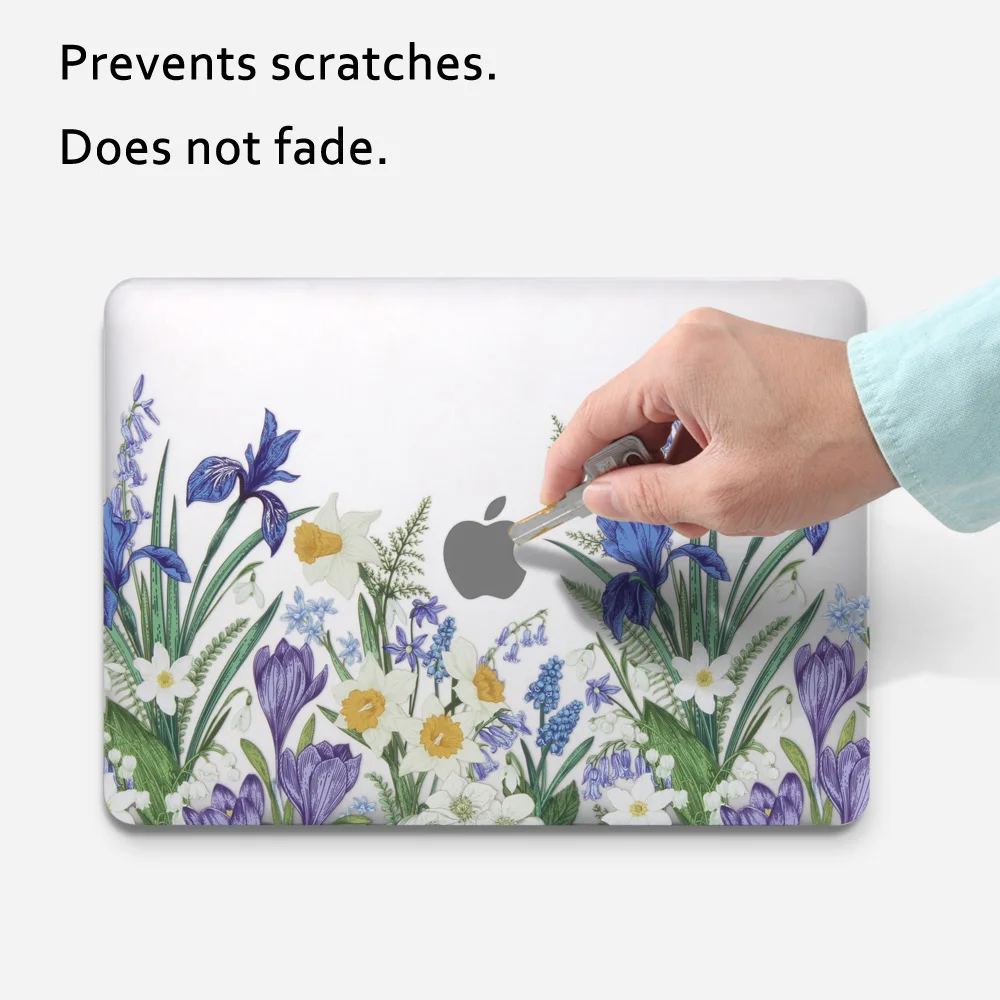 Креативный чехол для ноутбука с 3D принтом для MacBook Air Pro retina 11 12 13 15 дюймов с сенсорной панелью, чехол+ прозрачная крышка для клавиатуры