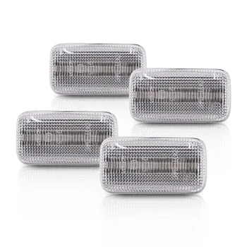 

4x Clear Amber Red LED Side Marker Light For Chevrolet Silverado /Sierra 3500 15-