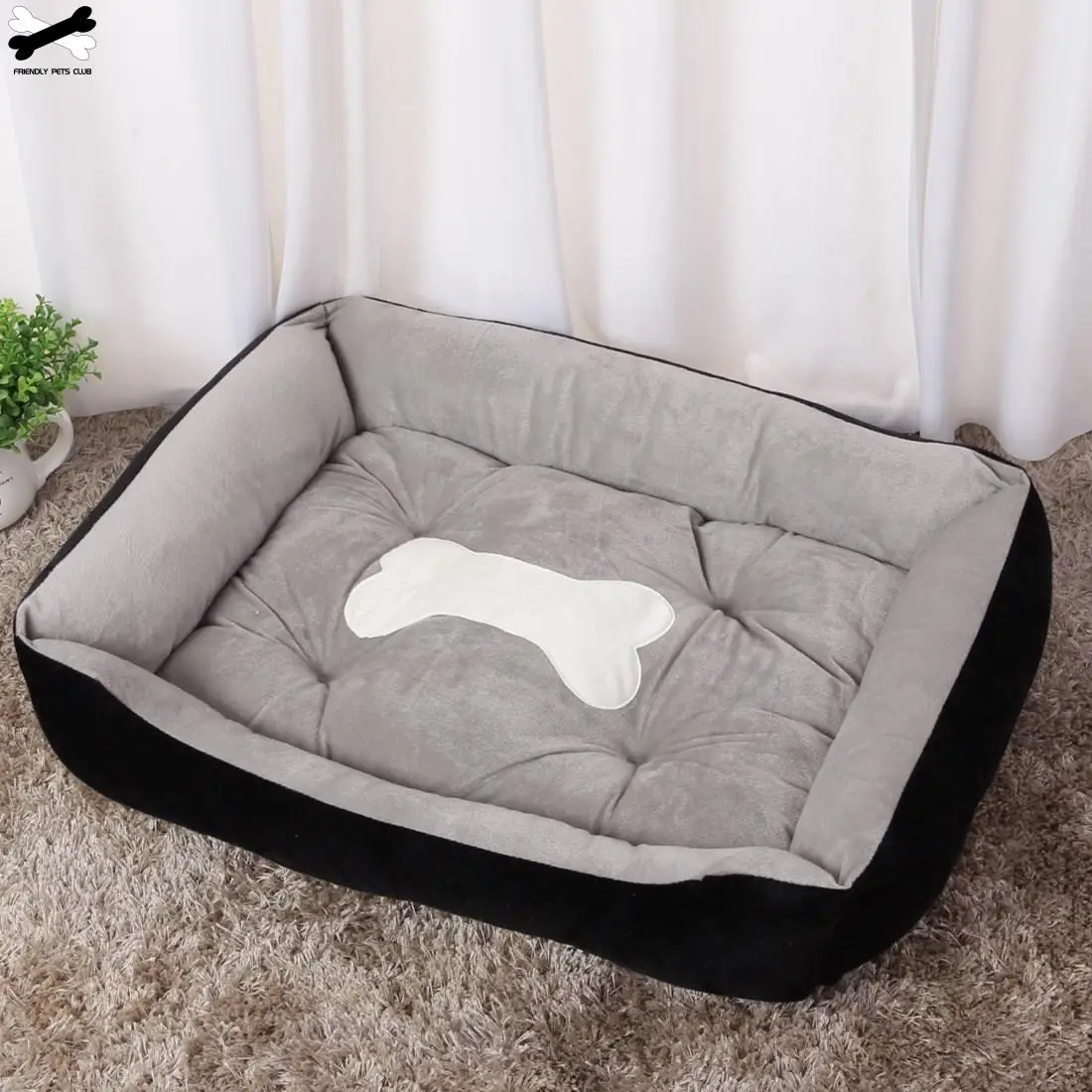 Bone Pet Bed Large House For Large Dog Puppy Kennel Waterproof Cat Litter Nest Warm Pet Supplies bed linen Bone Pet Bed Large House For Large Dog Puppy Kennel Waterproof Cat Litter Nest Warm Pet Supplies bed linen