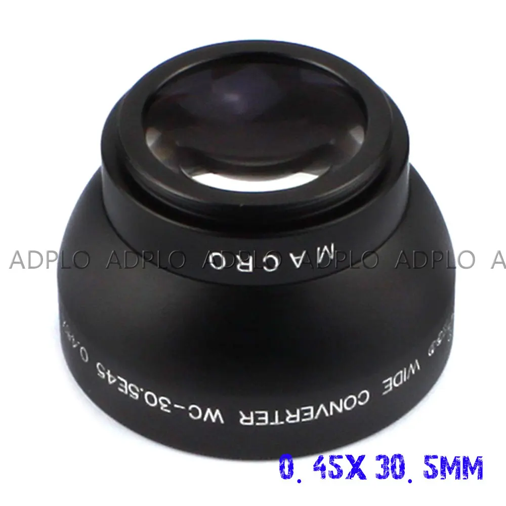 Pixco 30,5 мм 0.45X супер широкий угол макросъемки объектив резьба для canon nikon sony PENTAX olympus DSLR DV SLR камеры(черный