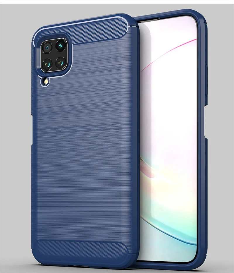Для huawei Nova 6 чехол матовый Силиконовый карбоновая текстура защитная задняя крышка для huawei Nova 6SE крышка