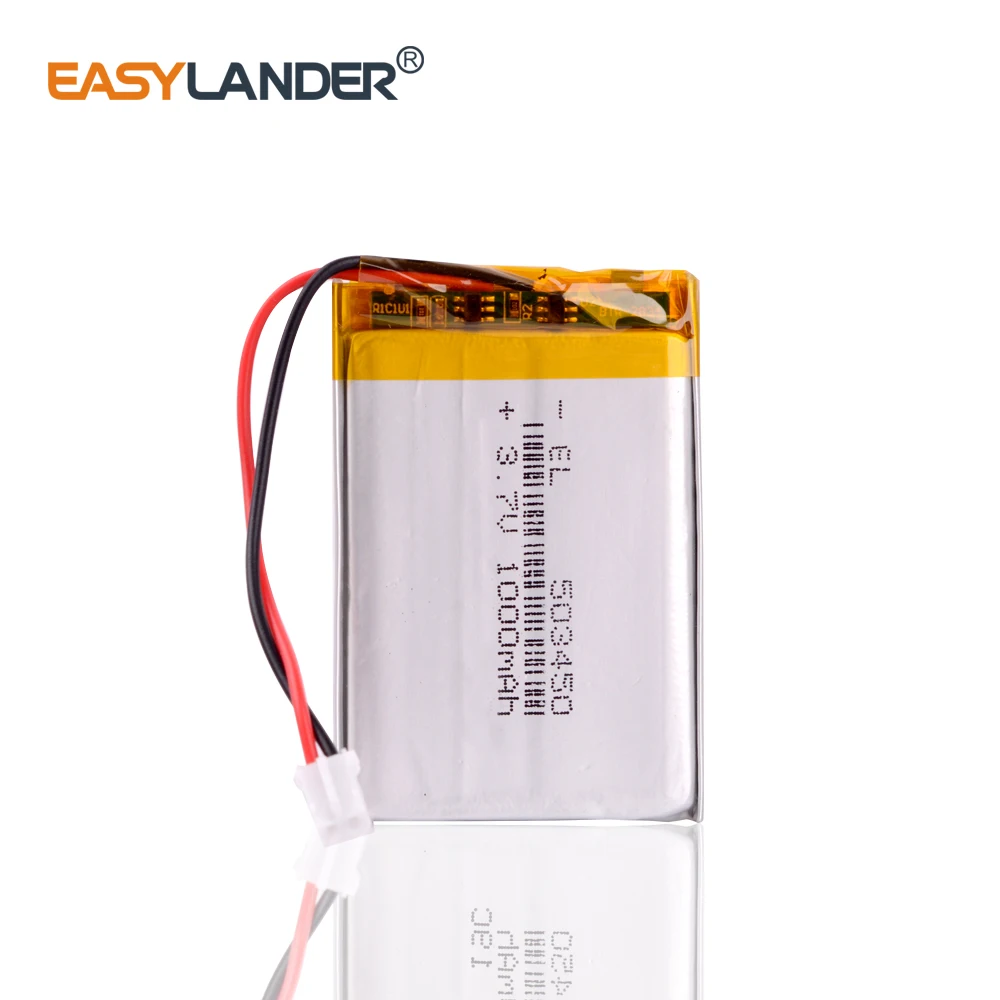 Jst Ph2.0 2Pin 3.7V 1000Mah 503450 Batteria Ricaricabile Lipo Ai Polimeri Di Litio Ps4 Gold Wireless Headset Controller Ps3 053450
