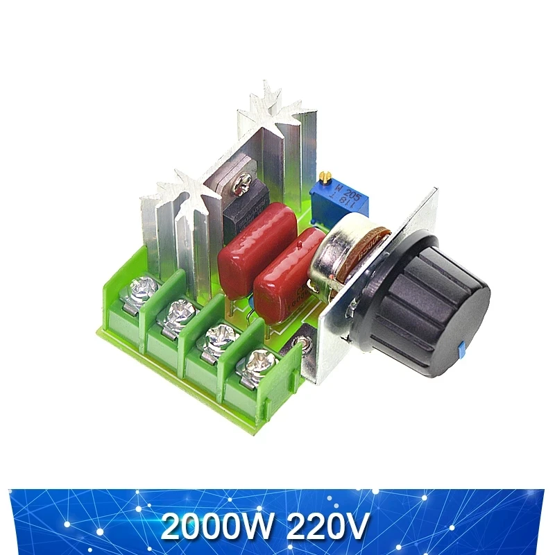 2000W 4000W 220V High Power Voltage Regulators SCR Speed Controller Electronic Voltage Regulator Governor Thermostat 3