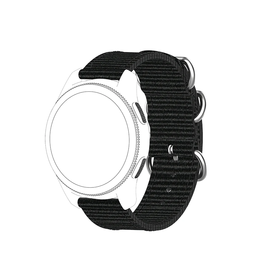 Холщовый нейлоновый наручный ремешок для Amazfit Bip S/Bip Lite часов Xiaomi GTS/Stratos/gtr47мм