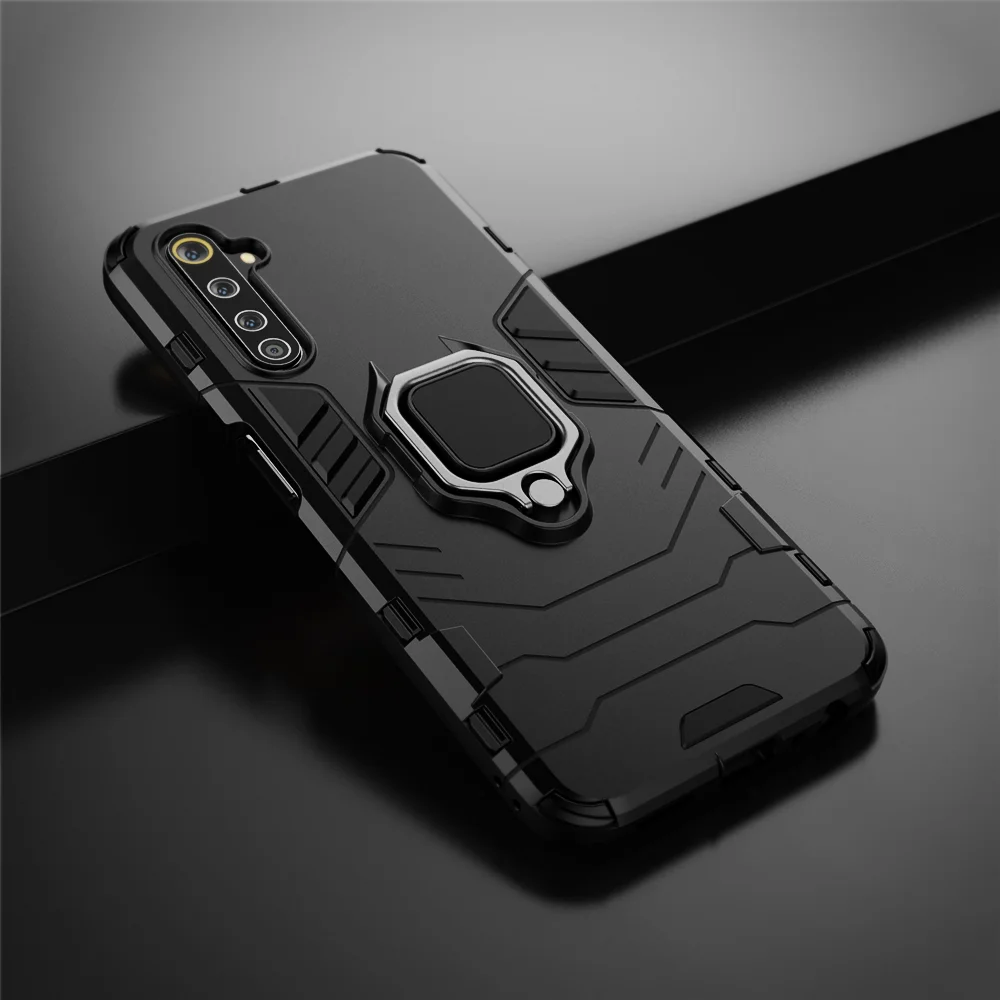 ل ممن لهم Realme 6 برو حافظة المغناطيسي سيارة للصدمات حلقة درع غطاء ل ممن لهم Realme 6 RMX200 Realme6 6pro RMX2061 RMX2063 Fundas