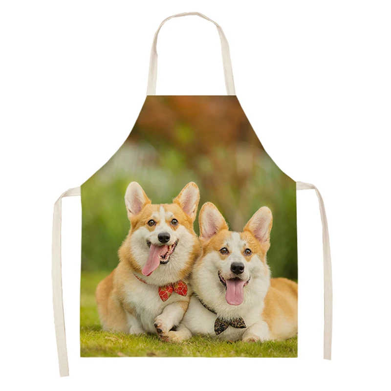 Silstar Tex Customized Photo Aprons Kitchen Linen Apron For Man Woman Crafts Baking Chefs Kitchen Cooking BBQ Drop shipping