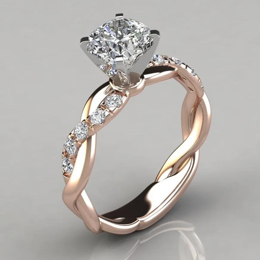 cubic wedding bands