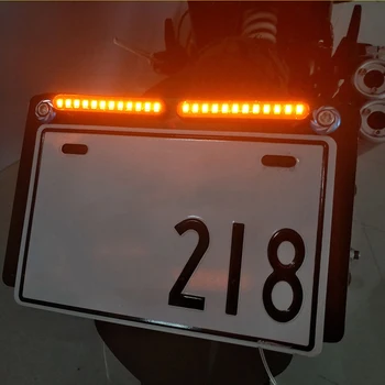 

Motorcycle Amber 3000K 12V Mini Turn Signal Light Licence Plate Lamp Replacement