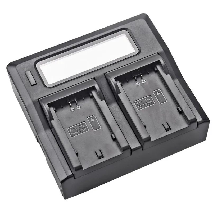 NP FZ100 Camera charging Fast Quick Dual Charger for Sony Alpha 9R A9R 9S A9S A7RIII A7R3 7RM3 A7m3 40AUG291