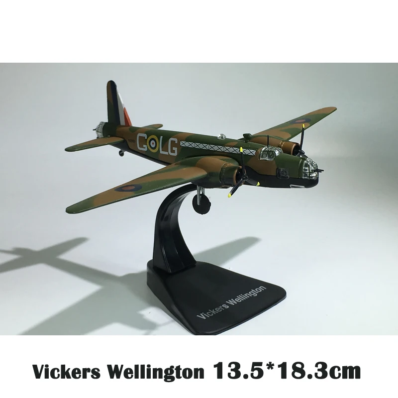 Vickers Wellington 2 мировая война Британский Стирлинг Тяжелый бомбардировщик Франция Германия самолет военный самолет модель 1:144 литая под давлением коллекция - Цвет: Vickers Wellington