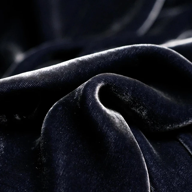 Velvet Morandi Blue Grey Mulberry Silk Fabric Garment Materials Autumn  Women Dress Suit Sewing Cloth Tailor - Suit Fabrics - AliExpress