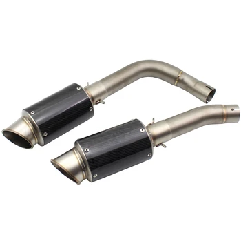 

For YZF-R1 2009-2014 Motorcycle Exhaust Muffler System Mid Link Pipe for YZF-R1 09-14 Motorbike Muffler Exhaust Link Pipe Set