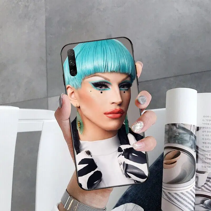 pu case for huawei CUTEWANAN American Drag Queen Aquaria Phone Case Cover for Huawei Honor 30 20 10 9 8 8x 8c v30 Lite view pro cute phone cases huawei