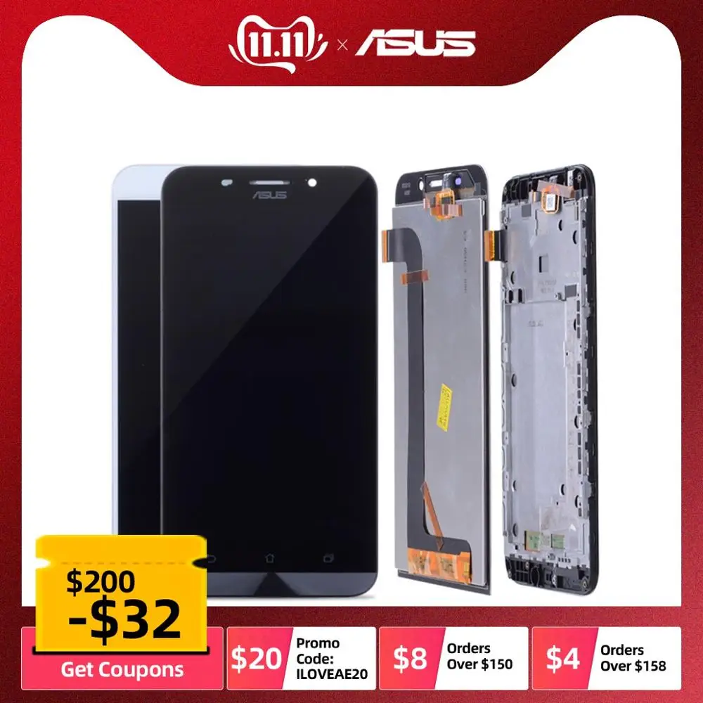 Comprare Originale 5.5 A CRISTALLI LIQUIDI Per ASUS Zenfone Max ZC550KL Display Touch Screen Per ASUS Zenfone Max LCD ZC550KL Display Z010DA