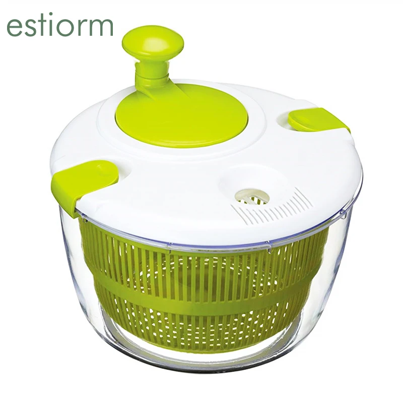 Geedel Best Large Salad Spinner Strainer, Lettuce Spinner Dryer 5L