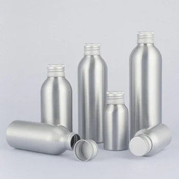 

High Quality Large Capacity Cosmetic Bottle With Aluminum Lid 40-250ml Portable Travel Shampoo Shower Gel Sub-bottle Container