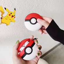 3D мультфильм bluetooth наушники чехол для Apple Airpods защитный чехол милый модный Pokeball Мягкий силиконовый чехол сумка для наушников Капа