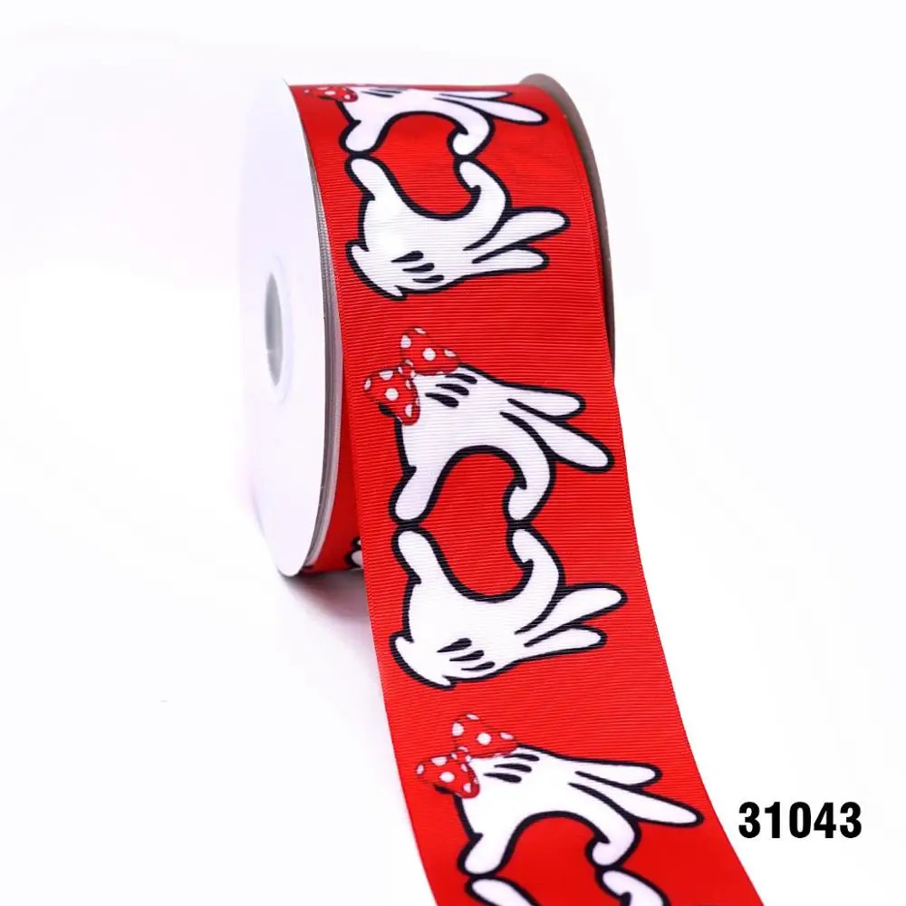 31043 50 ярдов мультфильм напечатанный grosgrain ленты 31031 - Цвет: 31043