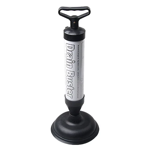 Handle Sink/Toilet Suction Plunger with Two Suckers High Pressure Bathroom Showeroom Bathtub Drain Buster Cleaner Tool