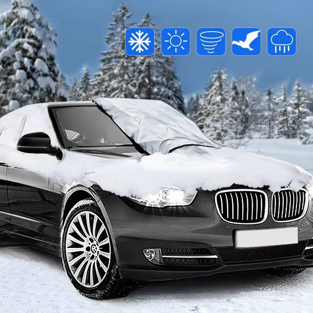 Универсальный магнитный автомобильный чехол на лобовое стекло, автомобильный Снежный лед, солнцезащитный козырек, Зимний Козырек на лобовое стекло, крышка на лобовое стекло