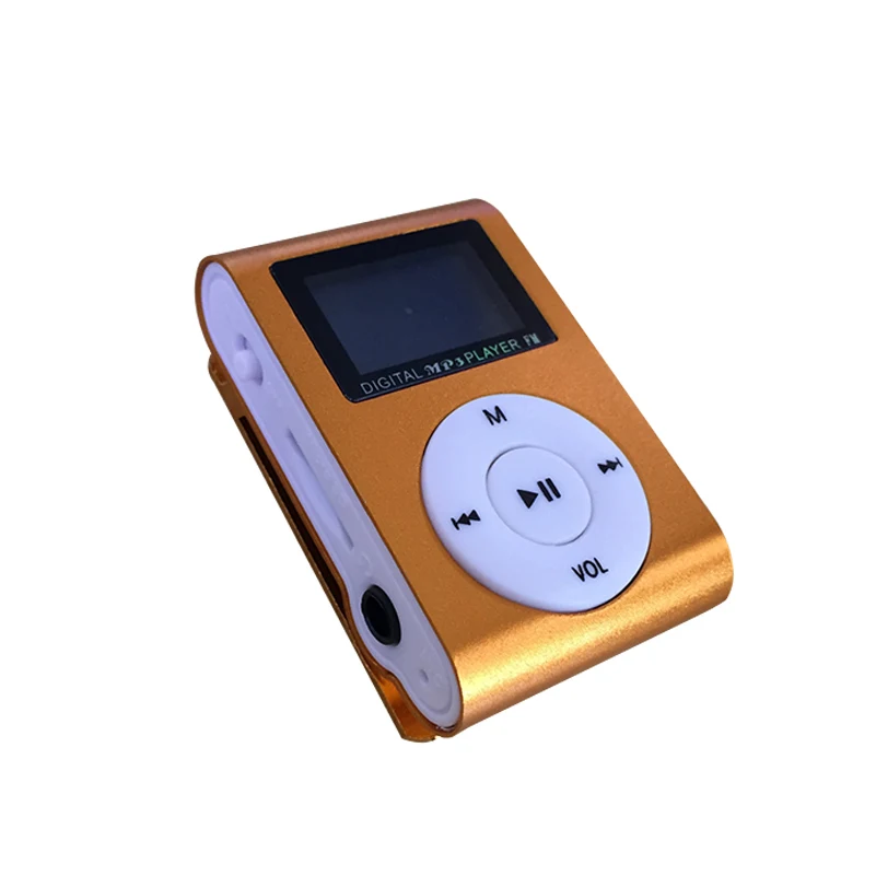 Мини USB металлический зажим MP3 плеер ЖК-экран Поддержка 32 ГБ Micro SD TF слот для карт цифровой mp3 музыкальный плеер