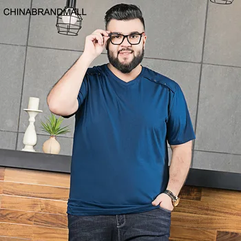 

Men's Wear Plus Fat Plus Size Short Sleeve T Shirt Youth Special Fat Extra Large Fat Man Fat Leisure Half Sleeve T-shirt