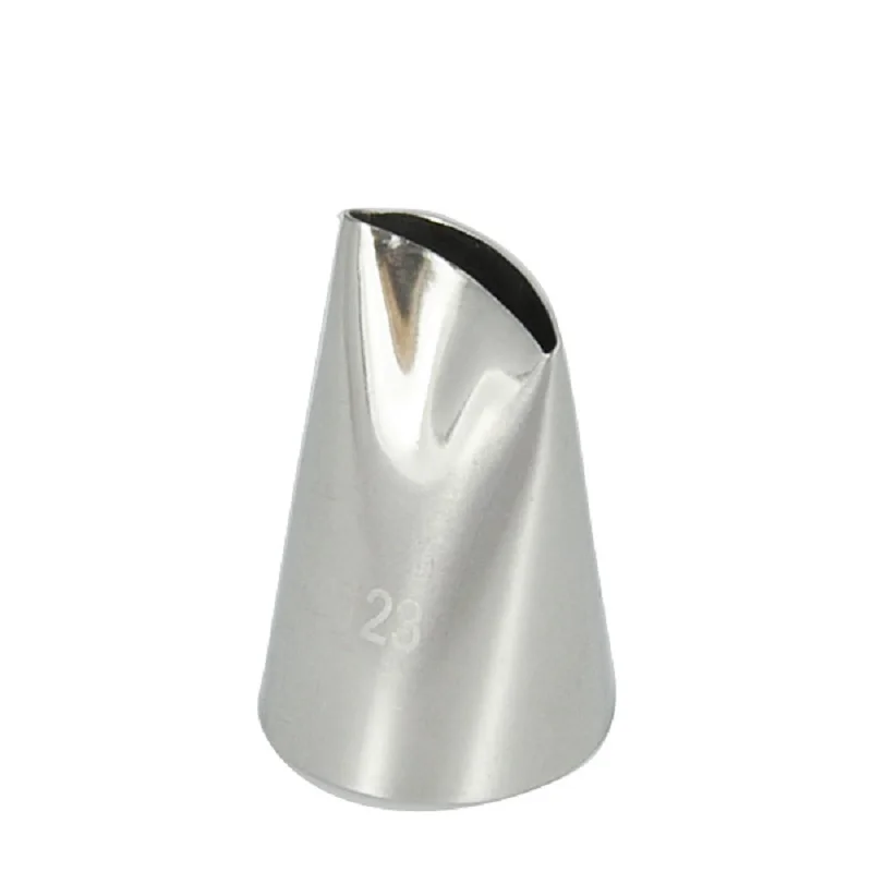 

(30pcs/Lot) Free Shipping MRF Stainless Steel 18/8 Petal Piping Nozzle Cakes Cupcakes Decorating Icing Tips #123