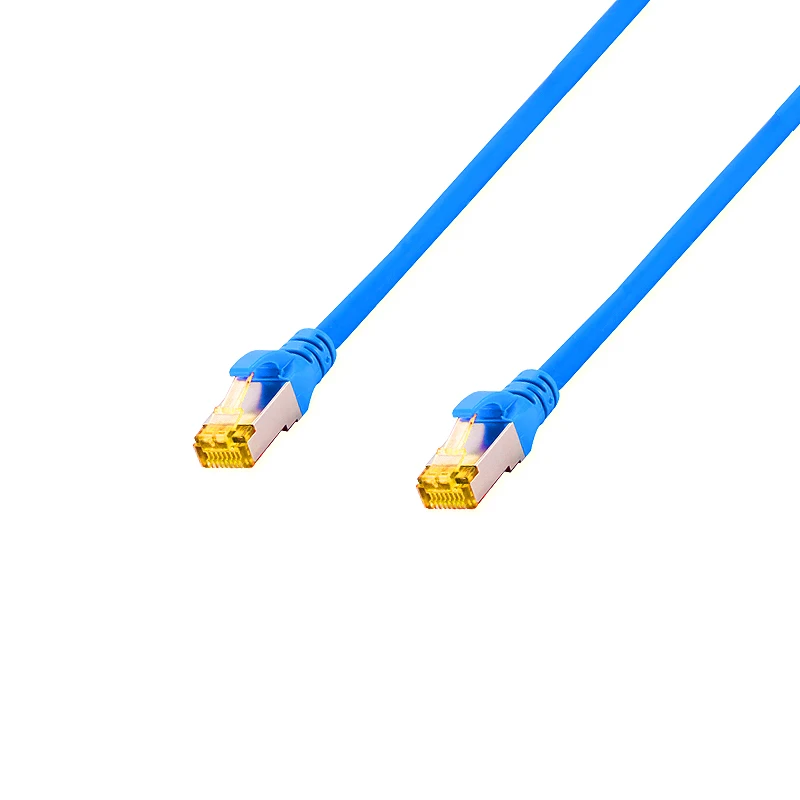 Pacote 10gigabit 500mhz Rj45 Ethernet Cat6a Sftp Cabo de Remendo Rede Cat 6a Cabo de Remendo Lsoh Protegido 0.25 0.5 5m 12 Unidades - Imagem 6