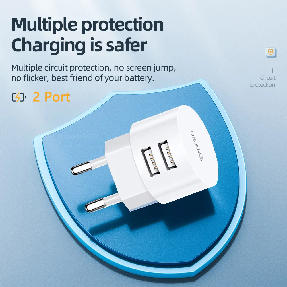 Зарядное устройство с двумя USB-портами 5 В 2 1 А | Мобильные телефоны и аксессуары