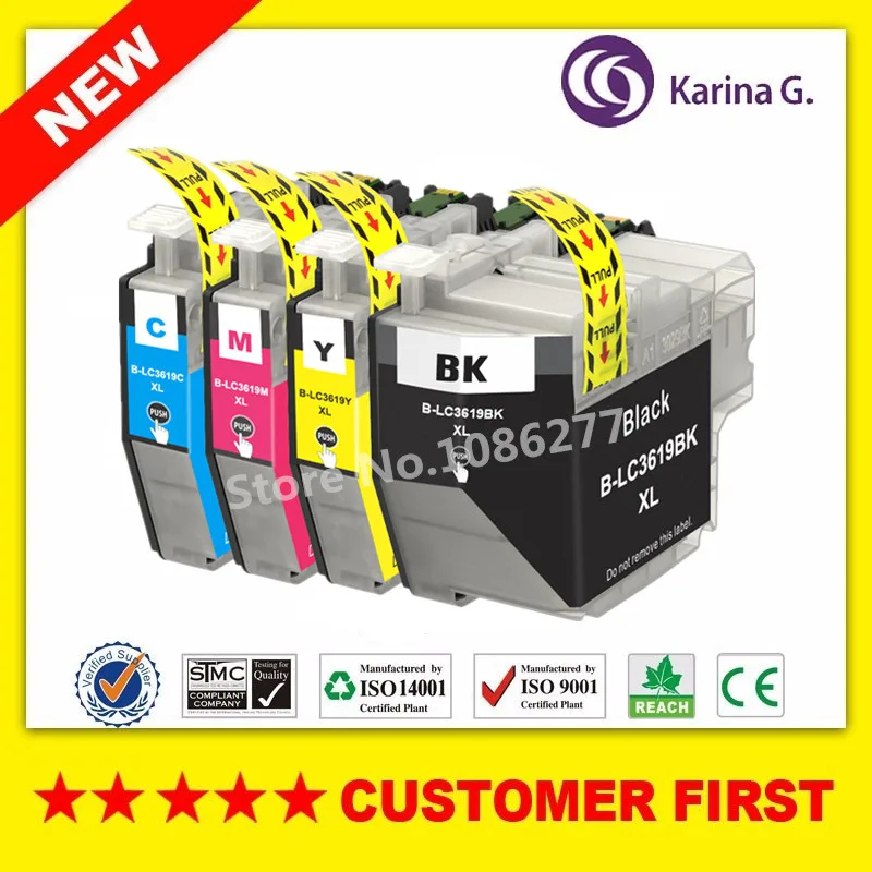 Совместимый картридж с чернилами для Brother LC3619 LC3619XL подходит