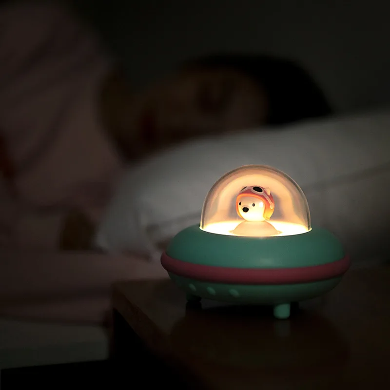 

Emie UFO Smart Relaxation Lamp Sleep Aids Sleep White Noise Eye Protection Soft Light Music Small Night Lamp