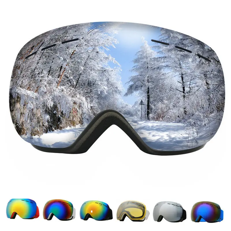 Ski Goggles Sunglasses Skiing Eyewear Snowboard Sport Double-Layers Winter Windproof